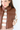 Brown PU Puffer Vest