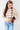 Round Neck Striped Chenille Sweater in Taupe