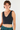 Lace V-Neck Crop Tank in Dark Green