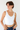 Reversible Rib Crop Tank White