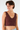 Lace V-Neck Crop Tank in Brown