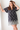 Contrast Floral Notch Neck Dress