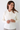Waffle Knit Hoodie Sweater in Ivory