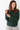 Crewneck Waffle Sweater in Green