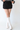 Faux Suede Mini Skort in Black