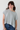 Open Back Cotton Top in Grey