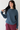 Ribbed Knit Blue Sweater