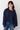 Open Back Cotton Top in Navy