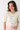 Puff Sleeve Round Neck Cardi in Cream
