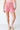 Smocked Waist Knit Shorts in Pink