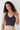 Vintage One Shoulder Crop Tank Denim Blue