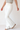 Patch Pocket Flare Denim Pants in White