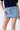 Asymmetrical Hem Denim Mini Skort