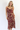 Cowl Neck Floral Dress in Red