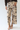Floral Print Patch Pocket Bottoms in Taupe