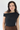Asymmetrical Bodysuit in Black