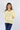 Balloon Sleeve V-Neck Sweater in Yellow