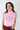 Sleeveless Mock Neck Joy Sweater in Pink