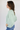 Round Neck Raw Seam Sweater in Mint