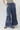 Mineral Wash Tiered Elastic Waist Pants in Denim