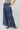 Mineral Wash Tiered Elastic Waist Pants in Denim