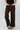 Patch Pocket Scallop Hem Pants in Brown