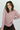 Round Neck Popcorn Sweater in Pink