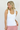 Reversible Ribbed Full Length Tank White
