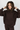 Fleece Oversized Hoodie in Brown