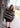 Mandi Striped Hoodie Cardigan- Brown