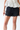 Lace Contrast Woven Shorts in Black