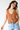 Crochet Tie Front Vest in Orange