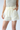 Lace Contrast Woven Shorts in Cream