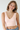 Peach Lace V-Neck Crop Tank