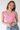 Lace Detail Cropped Tank in Pink