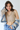 V Neck Lace Detail Cropped Tank in Taupe