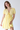 Butter Yellow Tie Neck Mini Dress