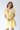 Butter Yellow Tie Neck Mini Dress