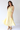 Butter Yellow Mixed Media Midi Dress