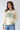 Nashville Varsity Crewneck in Cream & Green