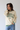 Nashville Varsity Crewneck in Cream & Green