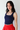 Navy Square Neck Crop Top
