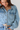 Tie Waist Cropped Denim Jacket