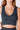 seamless ribbed crop plunge v-neck tank top slate blue