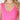 seamless plunge v-neck ribbed crop tank top hot pink