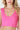 seamless plunge v-neck ribbed crop tank top hot pink