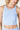 high neck ribbed crop tank top light blue