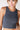 High Neck Rib Crop Tank Ink Blue