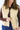 Contrast Collar Button Down Vest in Taupe
