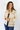 Shawl Neck Horse Print Ivory Cardigan